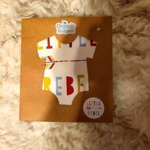 Organic, little  rebel onesie